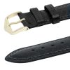 Hirsch CAMELGRAIN No Allergy Leather Watch Strap in BLACK - Bilde 4