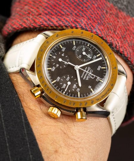 Alternative view of Hirsch DUKE Alligator Embossed Leather Watch Strap in WHITE