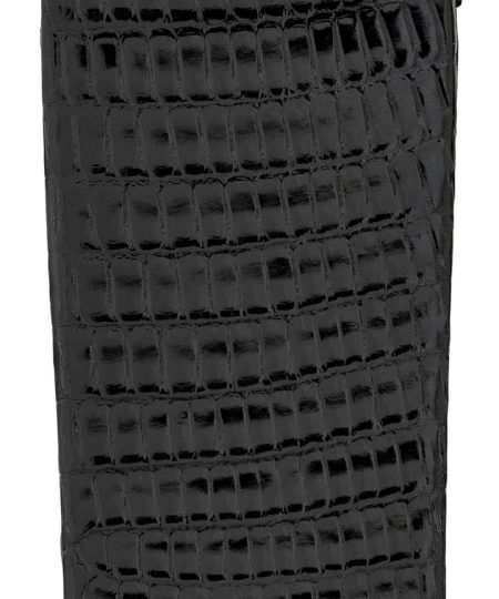 Alternative view of Hirsch LIZARD Leather Watch Strap in BLACK