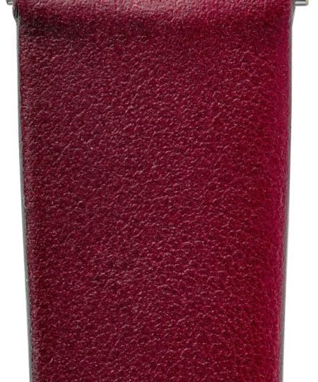 Alternative view of Hirsch TORONTO Quick-Release Fine-Grained Leather Watch Strap in BERRY