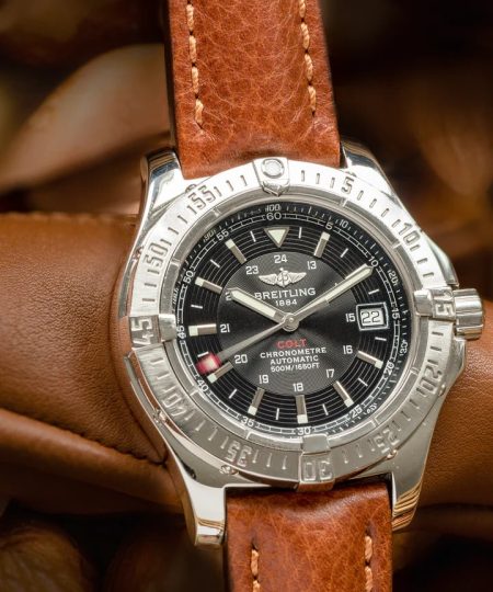 Alternative view of Hirsch LUCCA Tuscan Leather Watch Strap in GOLD BROWN