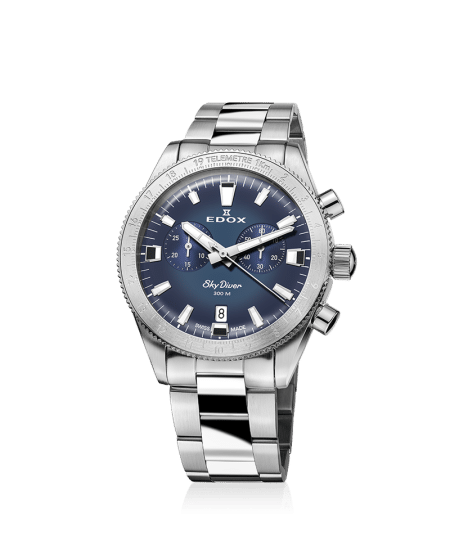 Edox SkyDiver Chronograph 40mm - 10116 3 BUIDN