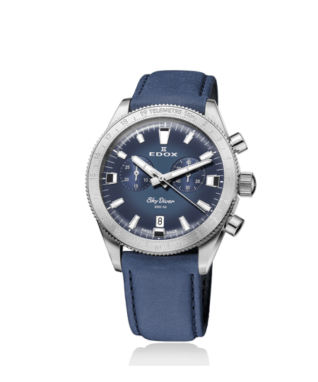 Alternative view of Edox SkyDiver Chronograph 40mm - 10116 3 BUIDN