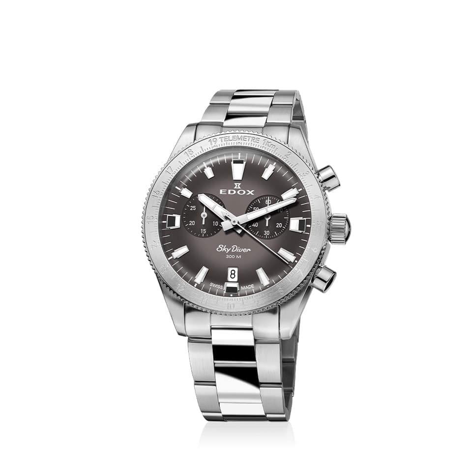 Edox SkyDiver Chronograph 40mm - 10116 3 GRIDN 5 Edox SkyDiver Chronograph 40mm - 10116 3 GRIDN - Bilde 5