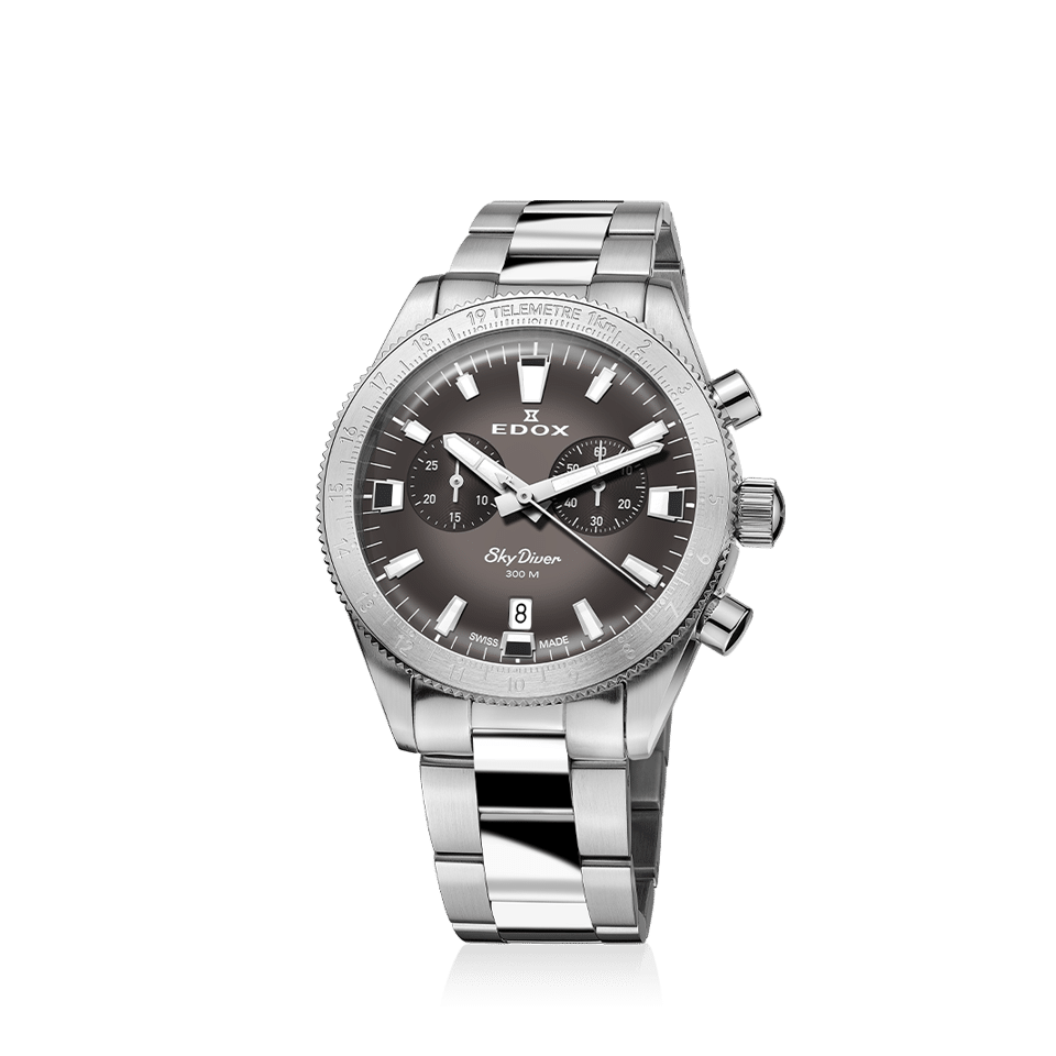 Edox SkyDiver Chronograph 40mm - 10116 3 GRIDN 1 Edox SkyDiver Chronograph 40mm - 10116 3 GRIDN