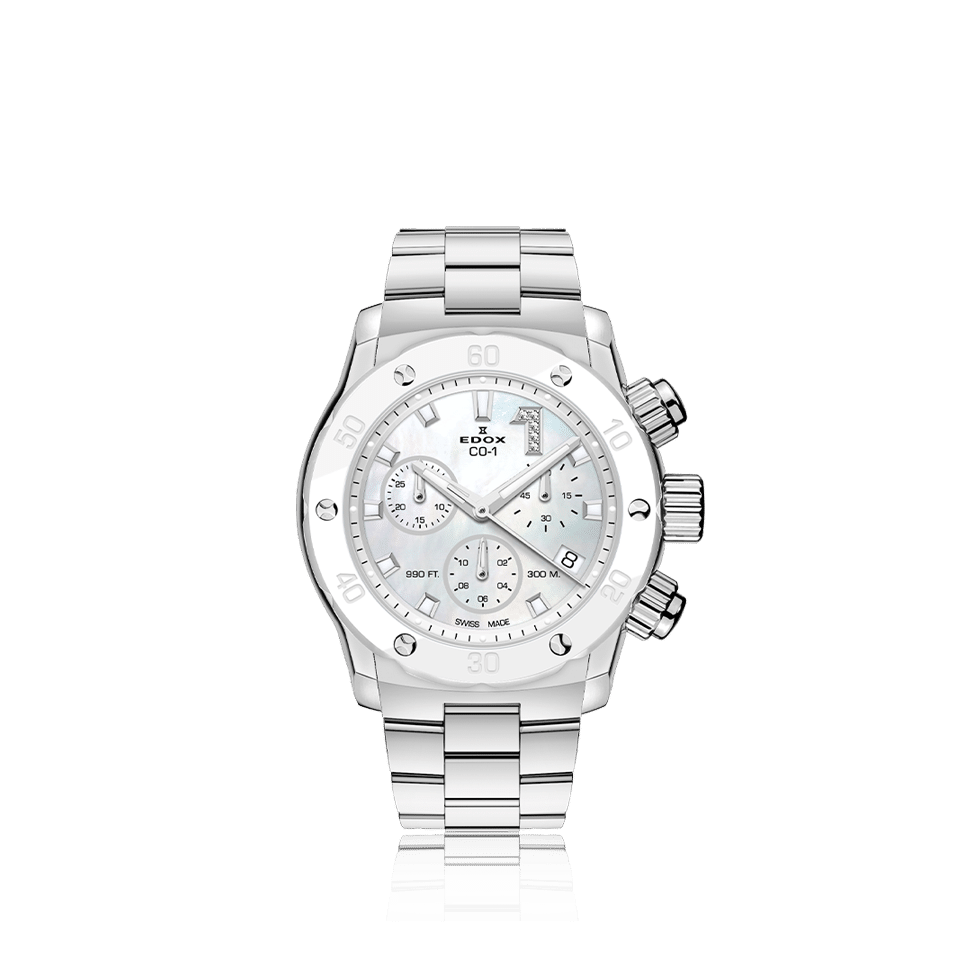 Edox CO-1 Chronolady Chronograph 38mm - 10255 3BM NADN 1 Edox CO-1 Chronolady Chronograph 38mm - 10255 3BM NADN