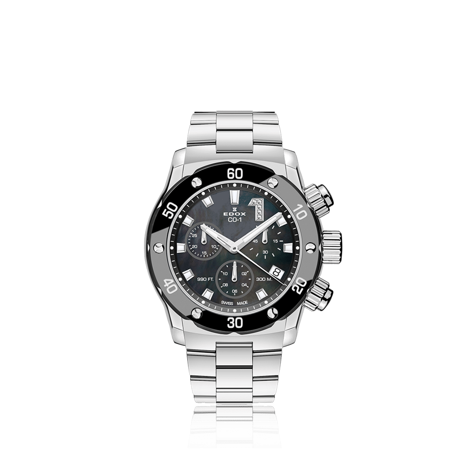 Edox CO-1 Chronolady Chronograph 38mm - 10255 3M NANDN 1 Edox CO-1 Chronolady Chronograph 38mm - 10255 3M NANDN