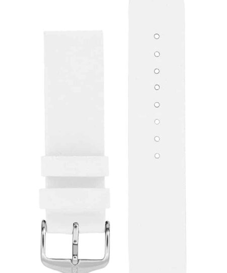 Hirsch SCANDIC Calf Leather Watch Strap in WHITE