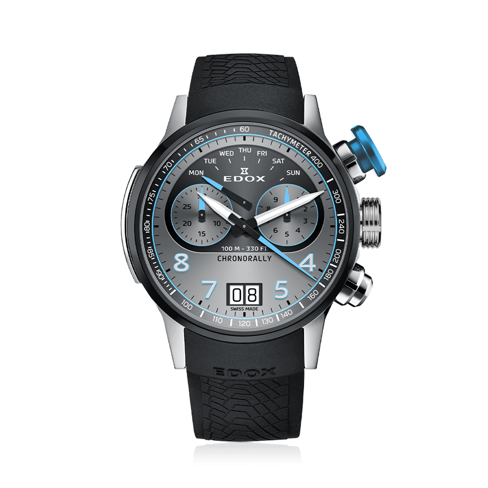 Edox Chronorally Chronograph 45mm - 38003 TINBU GNBU 1 Edox Chronorally Chronograph 45mm - 38003 TINBU GNBU