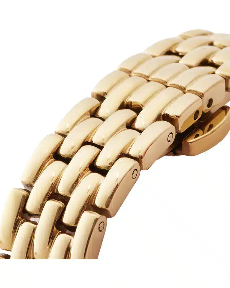 Mockberg Classic Square Gullfarget Stål / Hvit 19x26mm 5 Mockberg Classic Square Gullfarget Stål / Hvit 19x26mm - Bilde 5