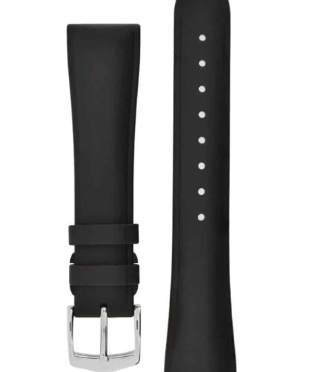 Hirsch URBANE Natural Rubber Watch Strap in BLACK