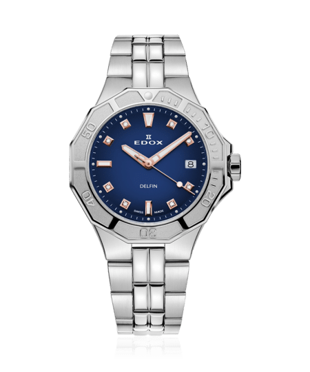 Edox Delfin Diver Date Lady 38mm - 53020 3M BUDDR