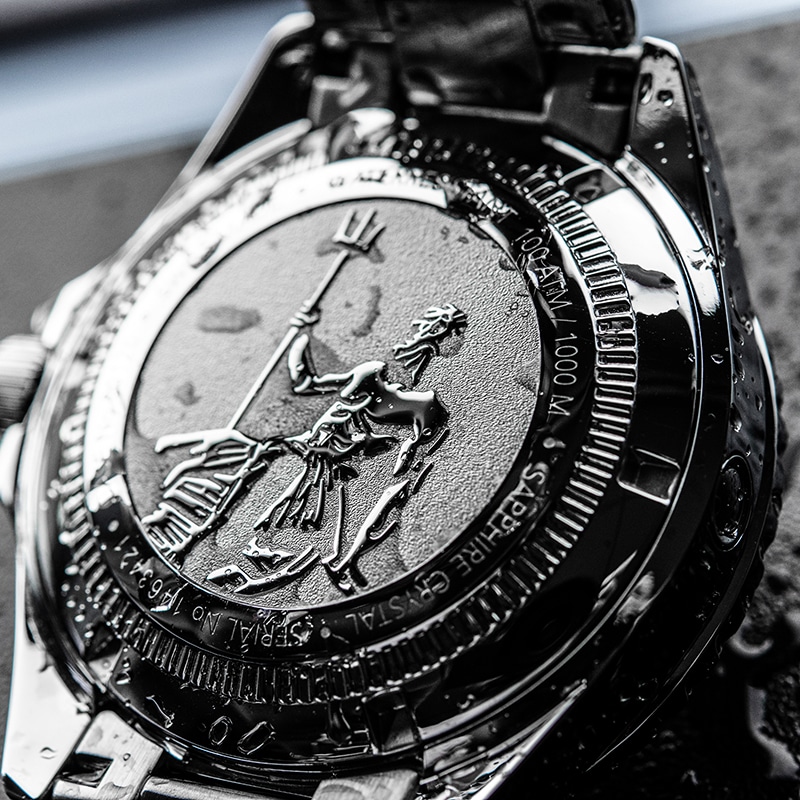 Edox Neptunian Date Automatic 44mm - 80120 3BUM BUF 5 Edox Neptunian Date Automatic 44mm - 80120 3BUM BUF - Bilde 5
