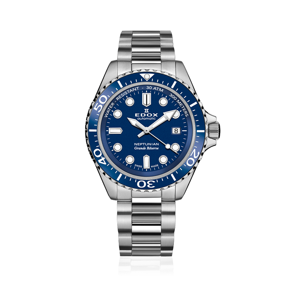 Edox Neptunian Grande Reserve Date Automatic 42mm - 80801 3BUM BUIN 1 Edox Neptunian Grande Reserve Date Automatic 42mm - 80801 3BUM BUIN