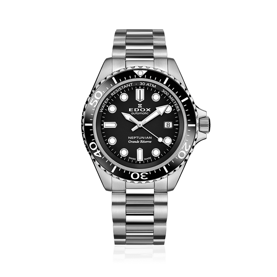 Edox Neptunian Grande Reserve Date Automatic 42mm - 80801 3NM NIN 1 Edox Neptunian Grande Reserve Date Automatic 42mm - 80801 3NM NIN