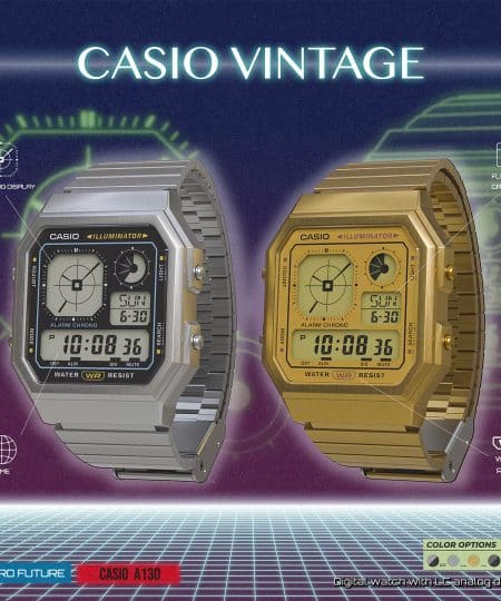 Alternative view of Casio Vintage 34mm - A130WE-7AEF