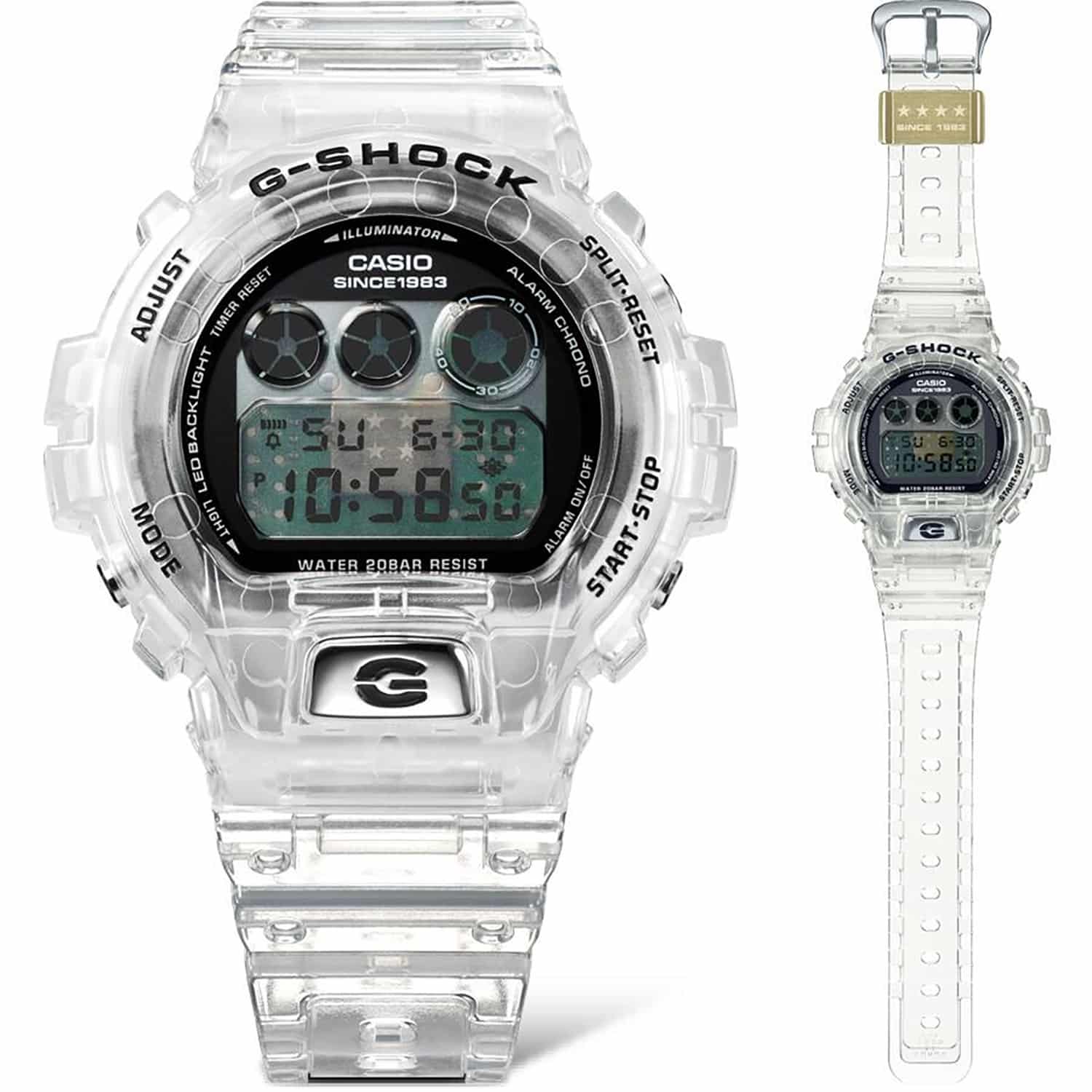 G-Shock 40th Anniversary CLEAR REMIX 50mm - DW-6940RX-7ER 4 G-Shock 40th Anniversary CLEAR REMIX 50mm - DW-6940RX-7ER - Bilde 4