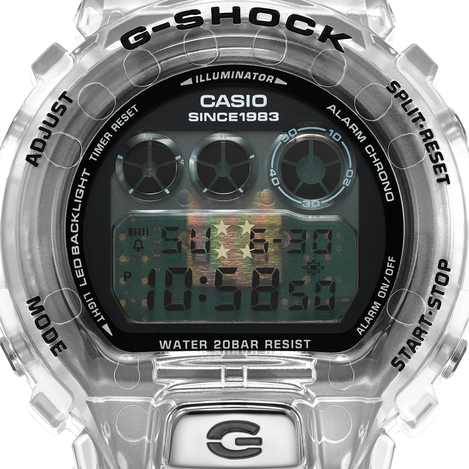 G-Shock 40th Anniversary CLEAR REMIX 50mm - DW-6940RX-7ER 5 G-Shock 40th Anniversary CLEAR REMIX 50mm - DW-6940RX-7ER - Bilde 5