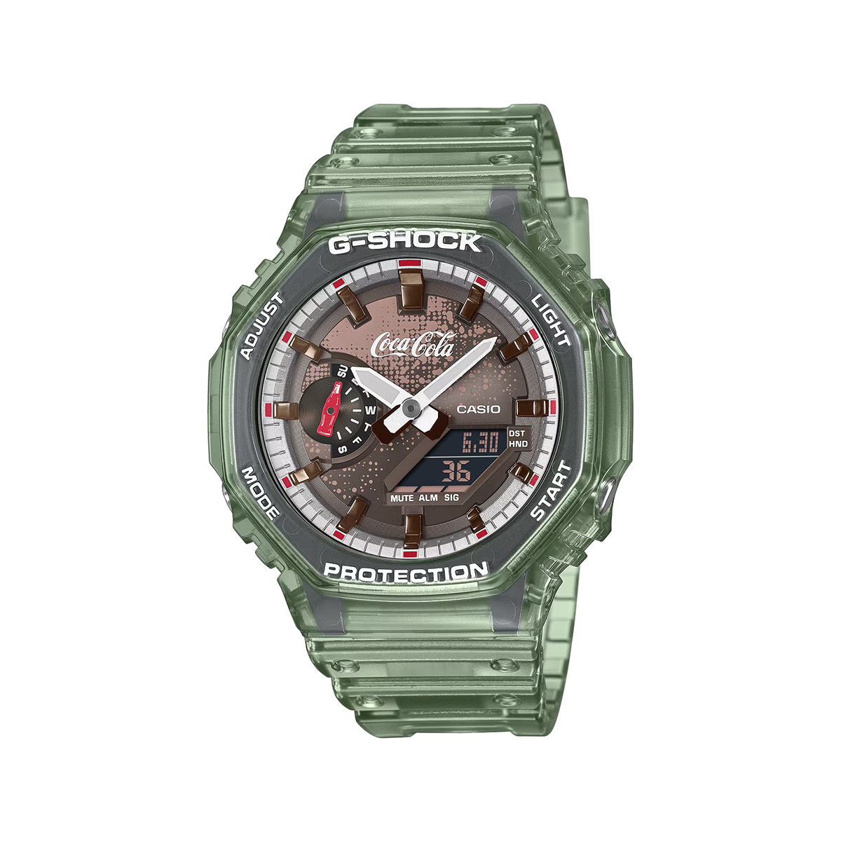 G-Shock Classic GA-2100 Series Coca-Cola® collaboration model 1 G-Shock Classic GA-2100 Series Coca-Cola® collaboration model
