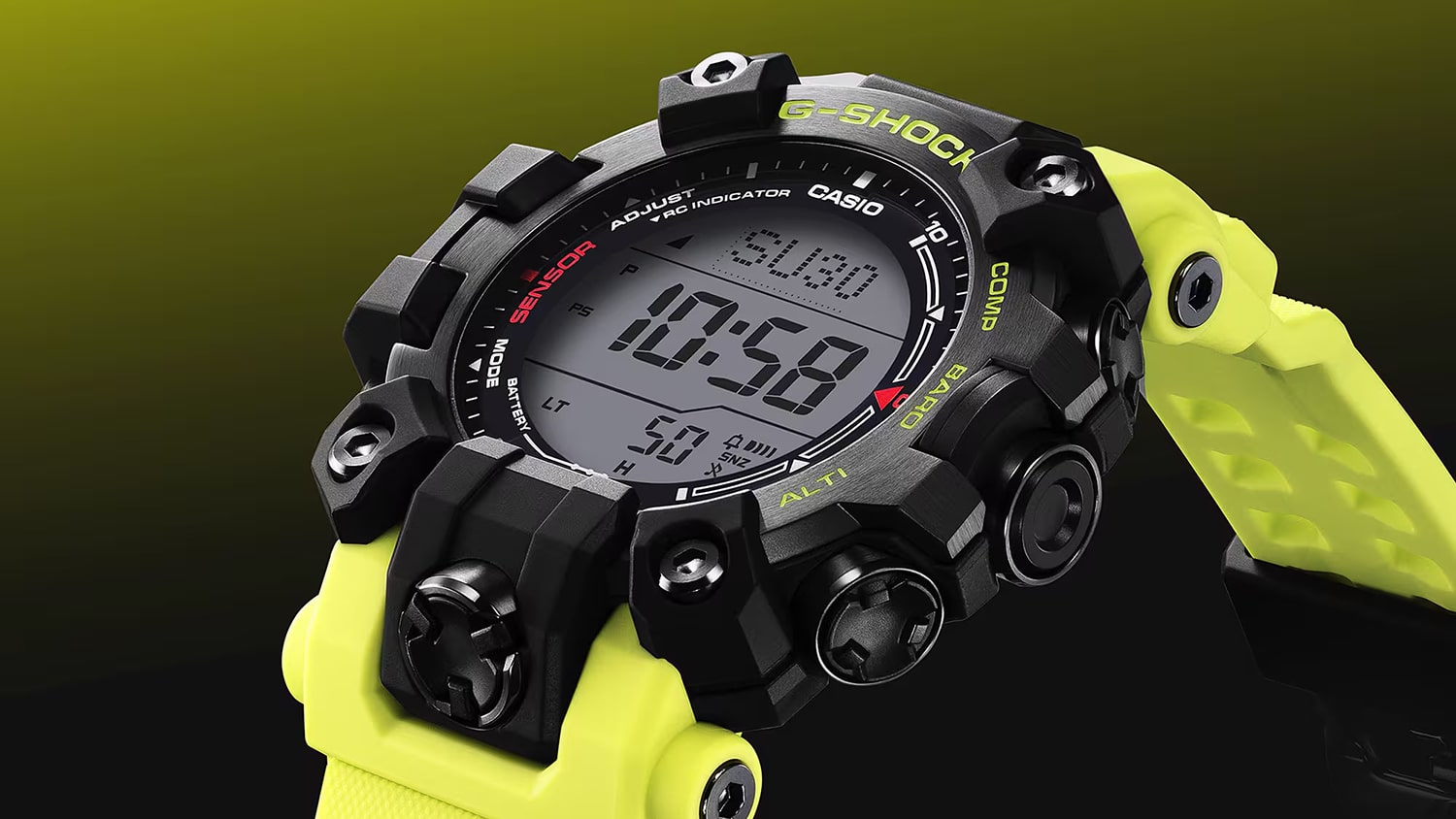 G-Shock Master Of G, Mudman 52mm - GW-9500MRY-1A9ER 4 G-Shock Master Of G, Mudman 52mm - GW-9500MRY-1A9ER - Bilde 4