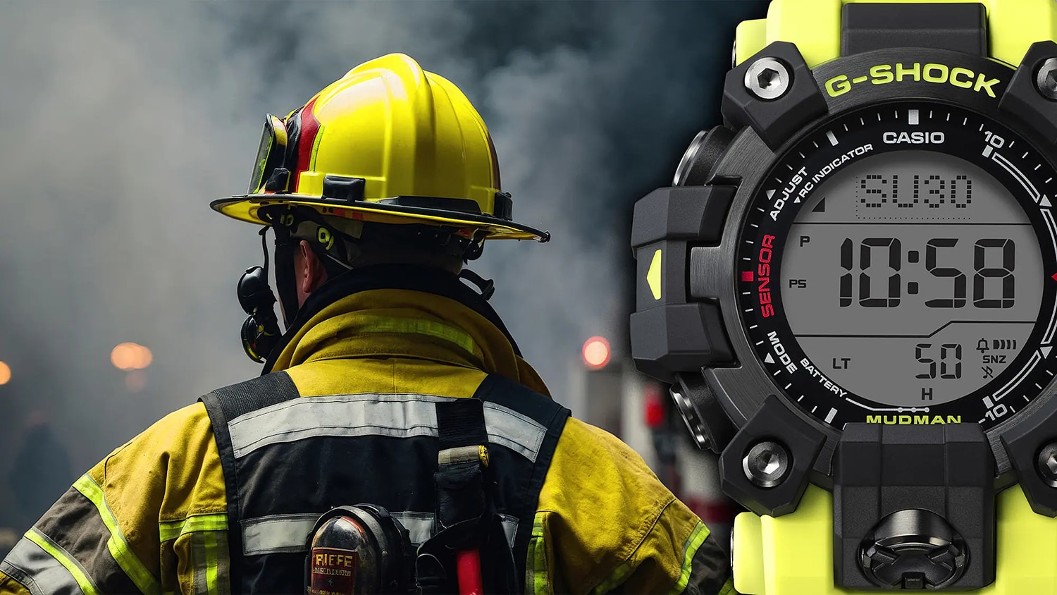 G-Shock Master Of G, Mudman 52mm - GW-9500MRY-1A9ER 5 G-Shock Master Of G, Mudman 52mm - GW-9500MRY-1A9ER - Bilde 5
