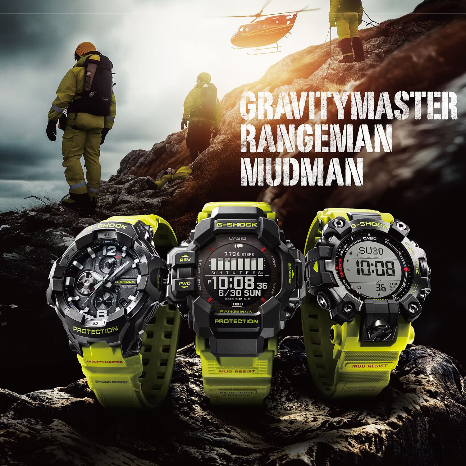 G-Shock Master Of G, Mudman 52mm - GW-9500MRY-1A9ER 6 G-Shock Master Of G, Mudman 52mm - GW-9500MRY-1A9ER - Bilde 6