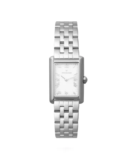 Mockberg Timeless Grand Stål / Hvit 23x31mm