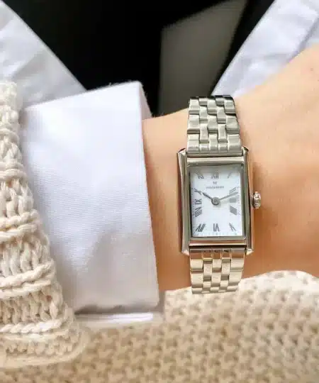 Alternative view of Mockberg Timeless Stål / Hvit 18x22mm