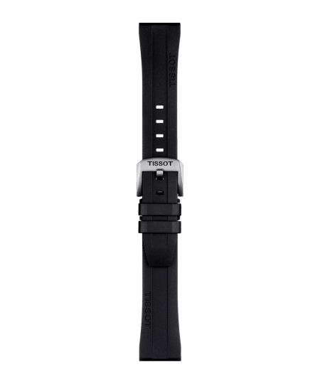 Alternative view of Tissot Official Black Rubber Strap 20MM
