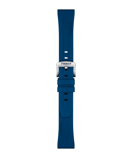 Alternative view of Tissot Official Blue Rubber Strap 20MM