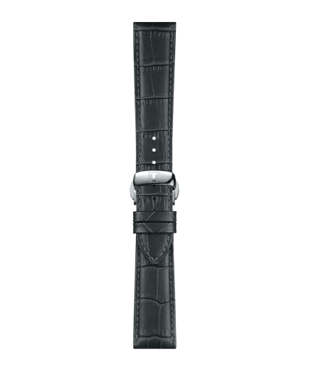 Alternative view of Tissot Official Grey Leather Strap 21MM