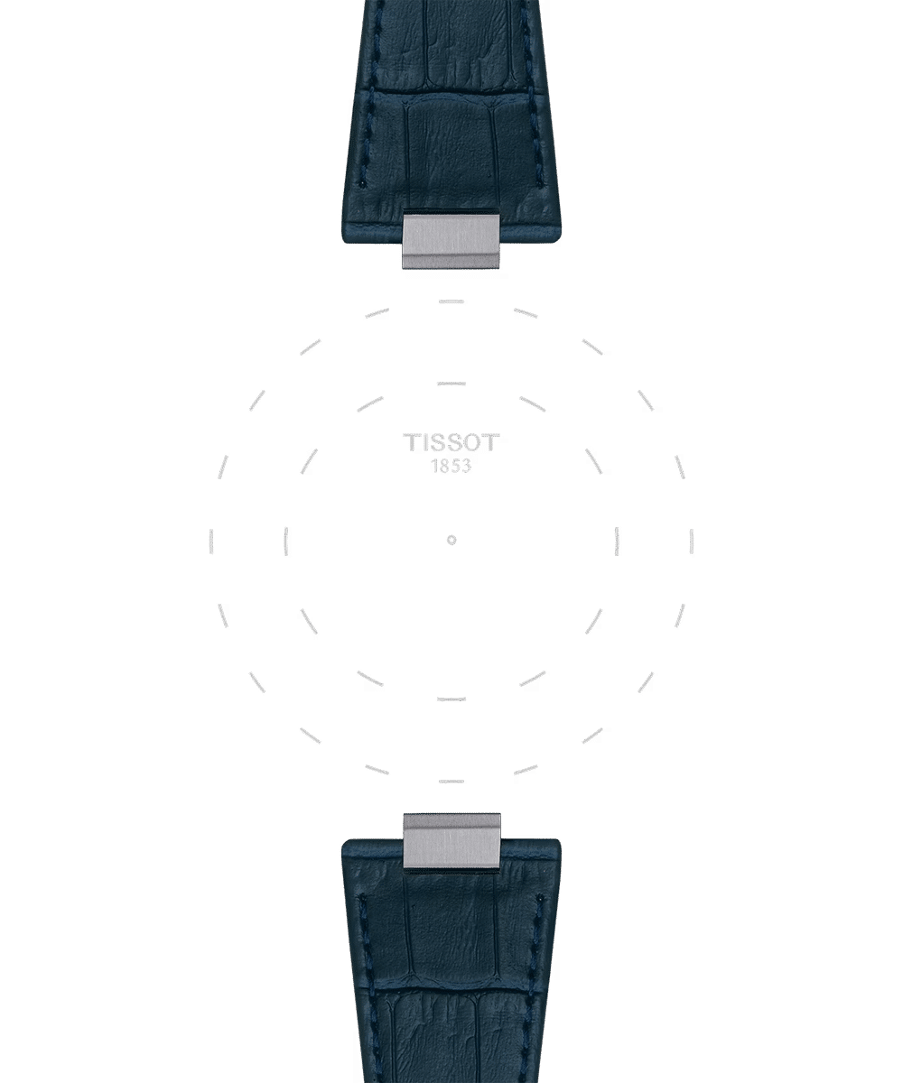 Tissot Official Dark Blue PRX Leather Strap 3 Tissot Official Dark Blue PRX Leather Strap - Bilde 3