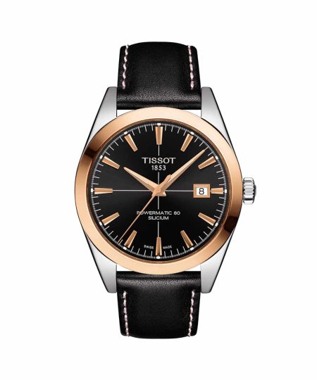 Tissot Gentleman Powermatic 80 Silicium 18K Gold Bezel - T927.407.46.291.01