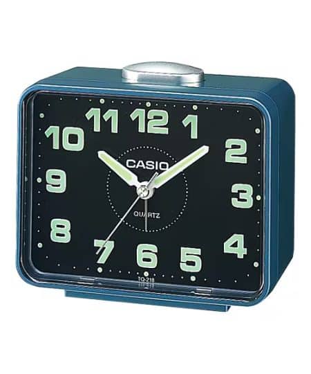 Casio Vekkerklokke Blå - TQ-218-2EF