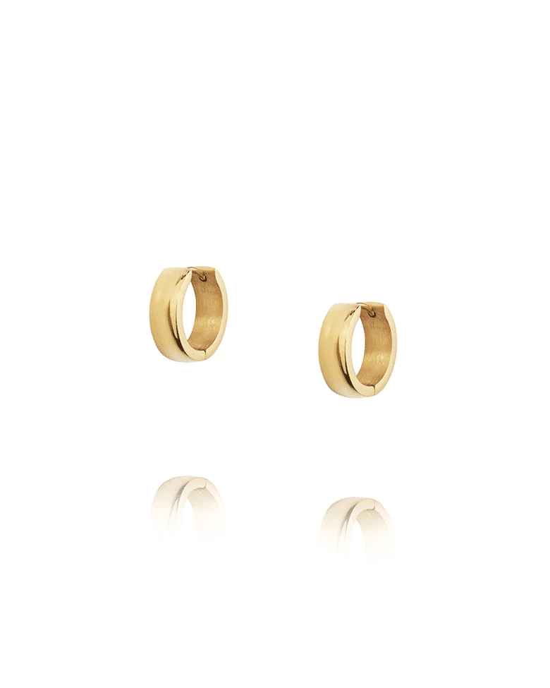 Mockberg Chunky Gold Hoops Medium 1 Mockberg Chunky Gold Hoops Medium