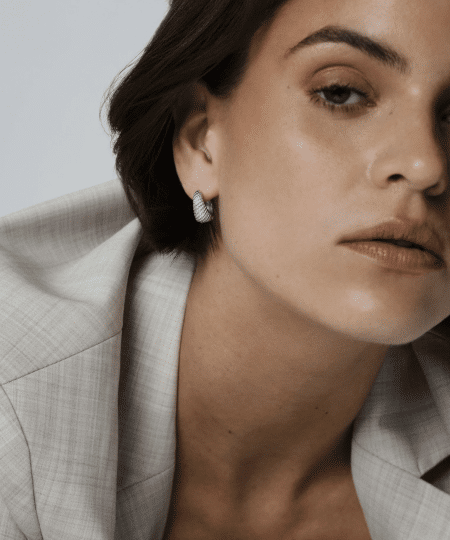 Alternative view of Mockberg Honey Hoops Silver Medium