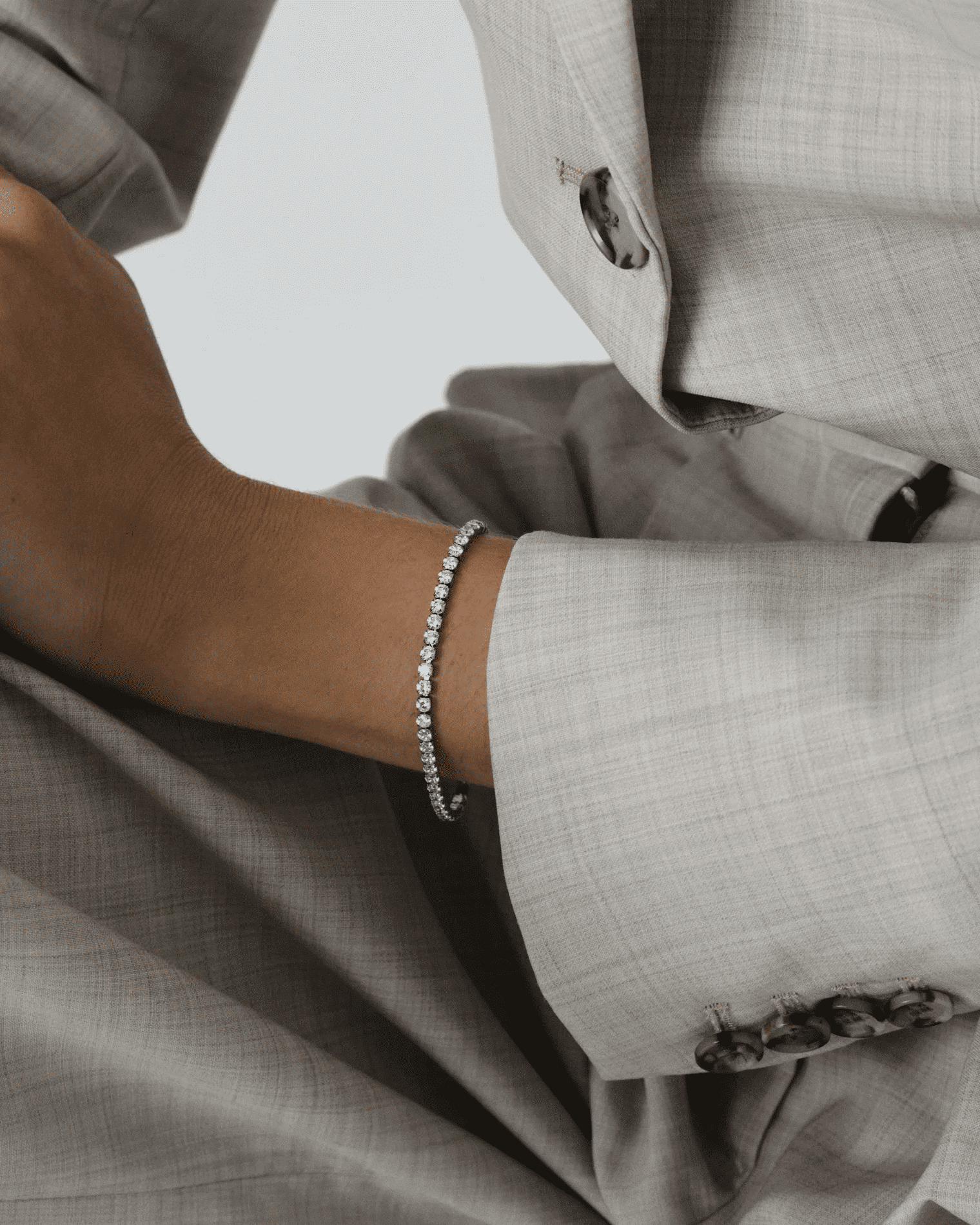 Mockberg Tennis Bracelet Silver Small 2 Mockberg Tennis Bracelet Silver Small - Bilde 2