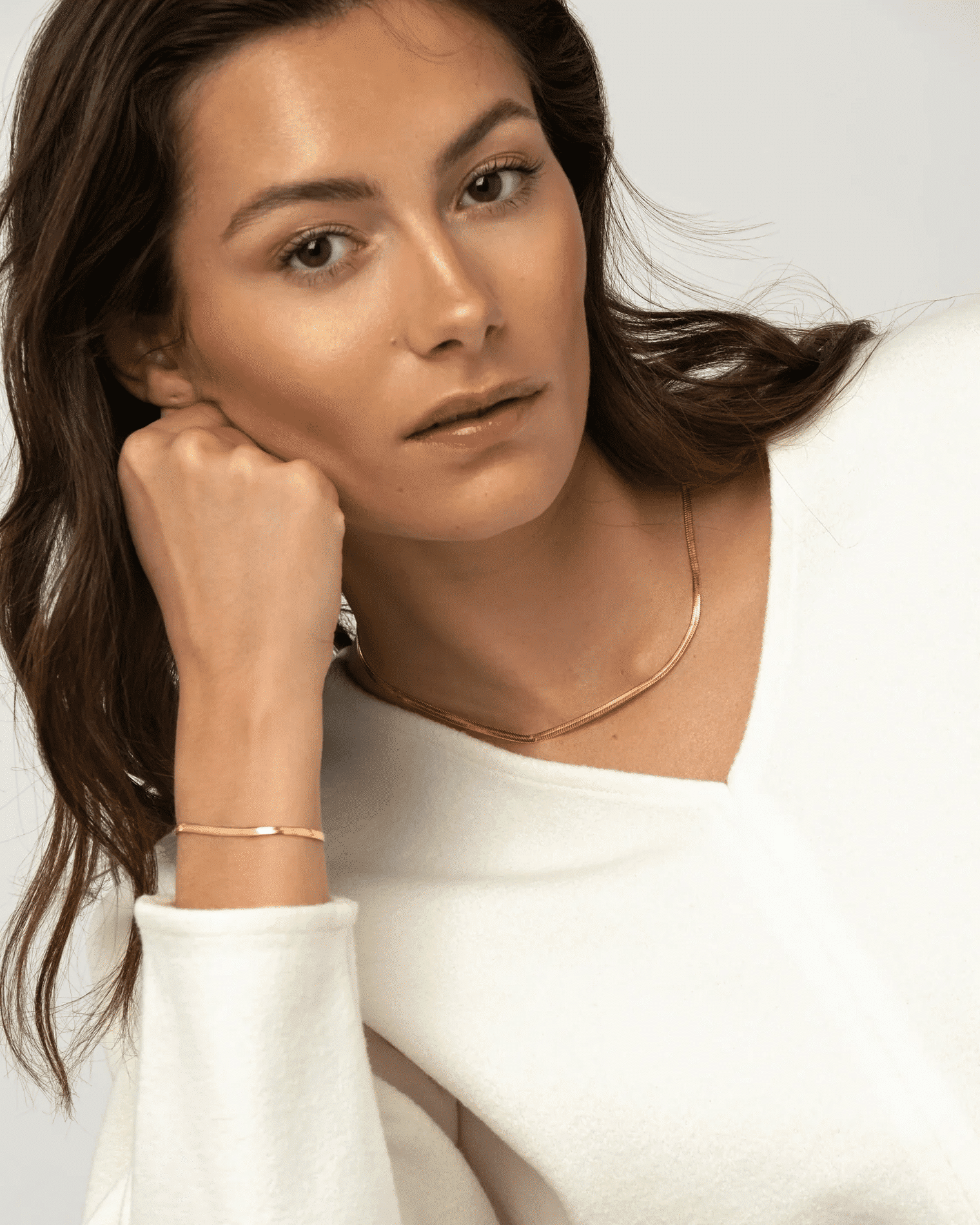 Mockberg Thin Snake Bracelet Gold Small 2 Mockberg Thin Snake Bracelet Gold Small - Bilde 2