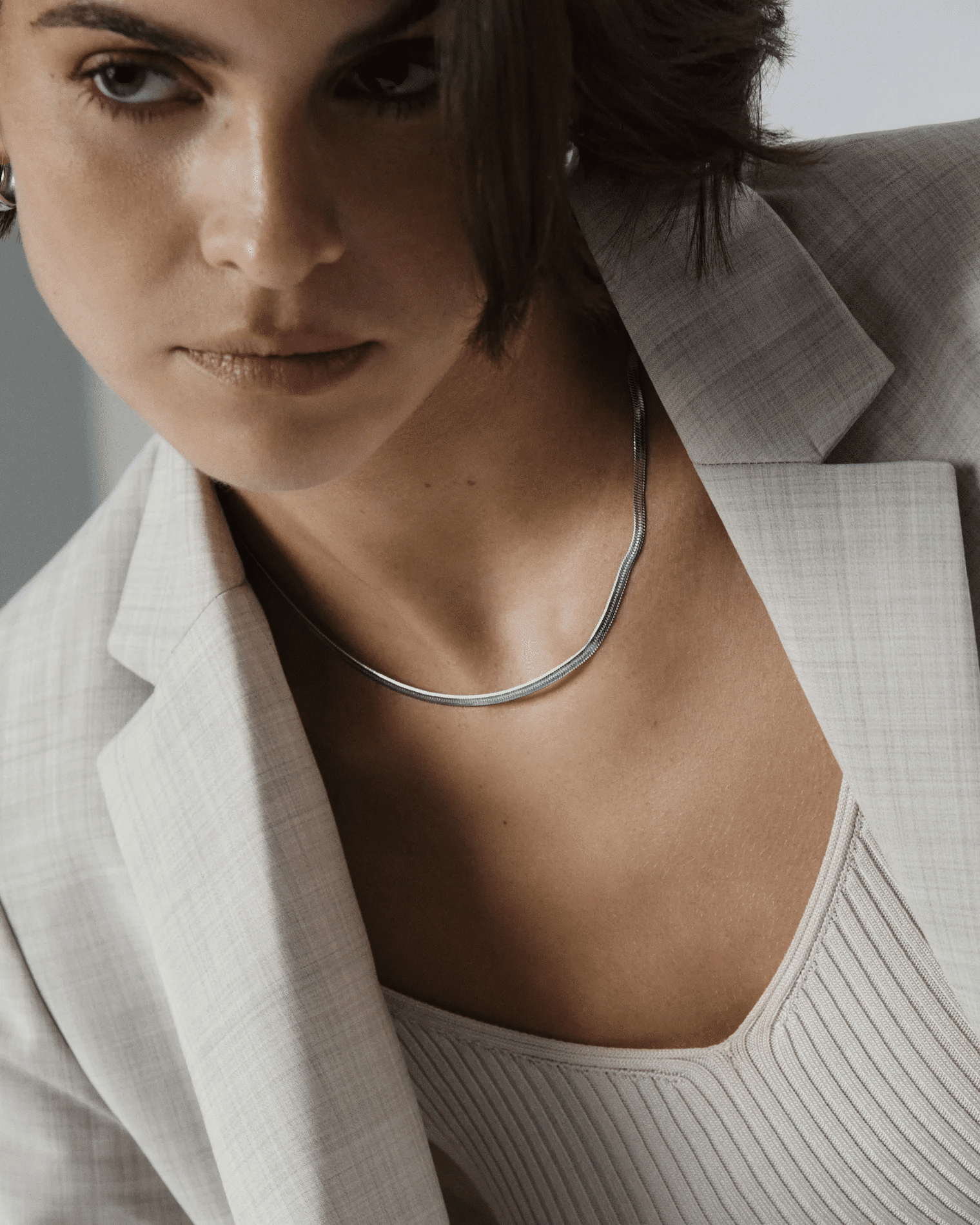 Mockberg Thin Snake Necklace Silver 4 Mockberg Thin Snake Necklace Silver - Bilde 4