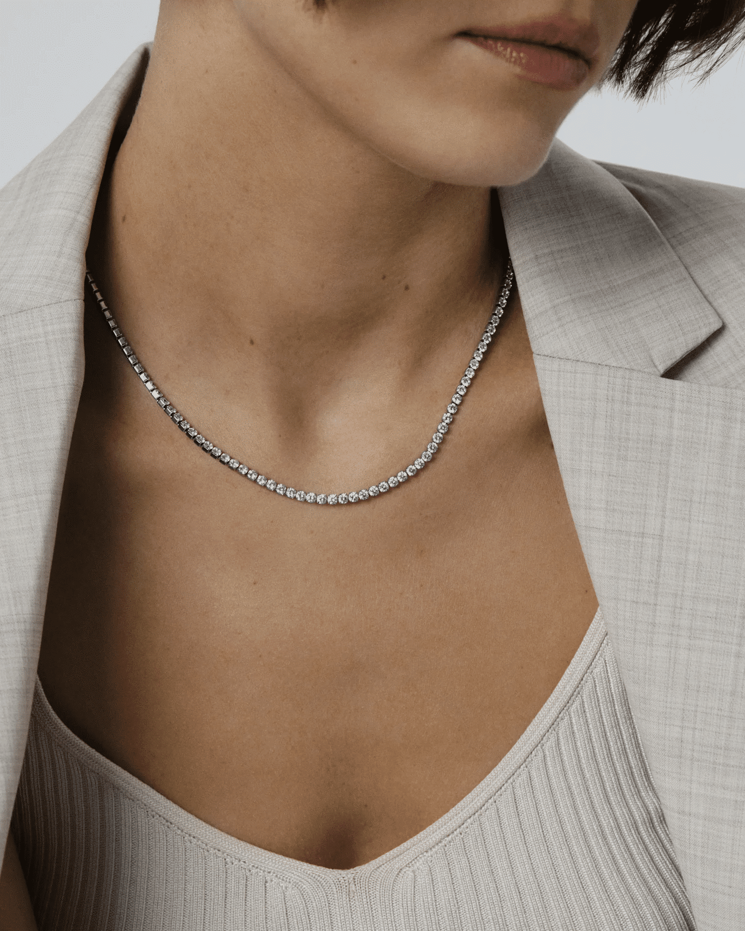 Mockberg Tennis Necklace Silver 4 Mockberg Tennis Necklace Silver - Bilde 4