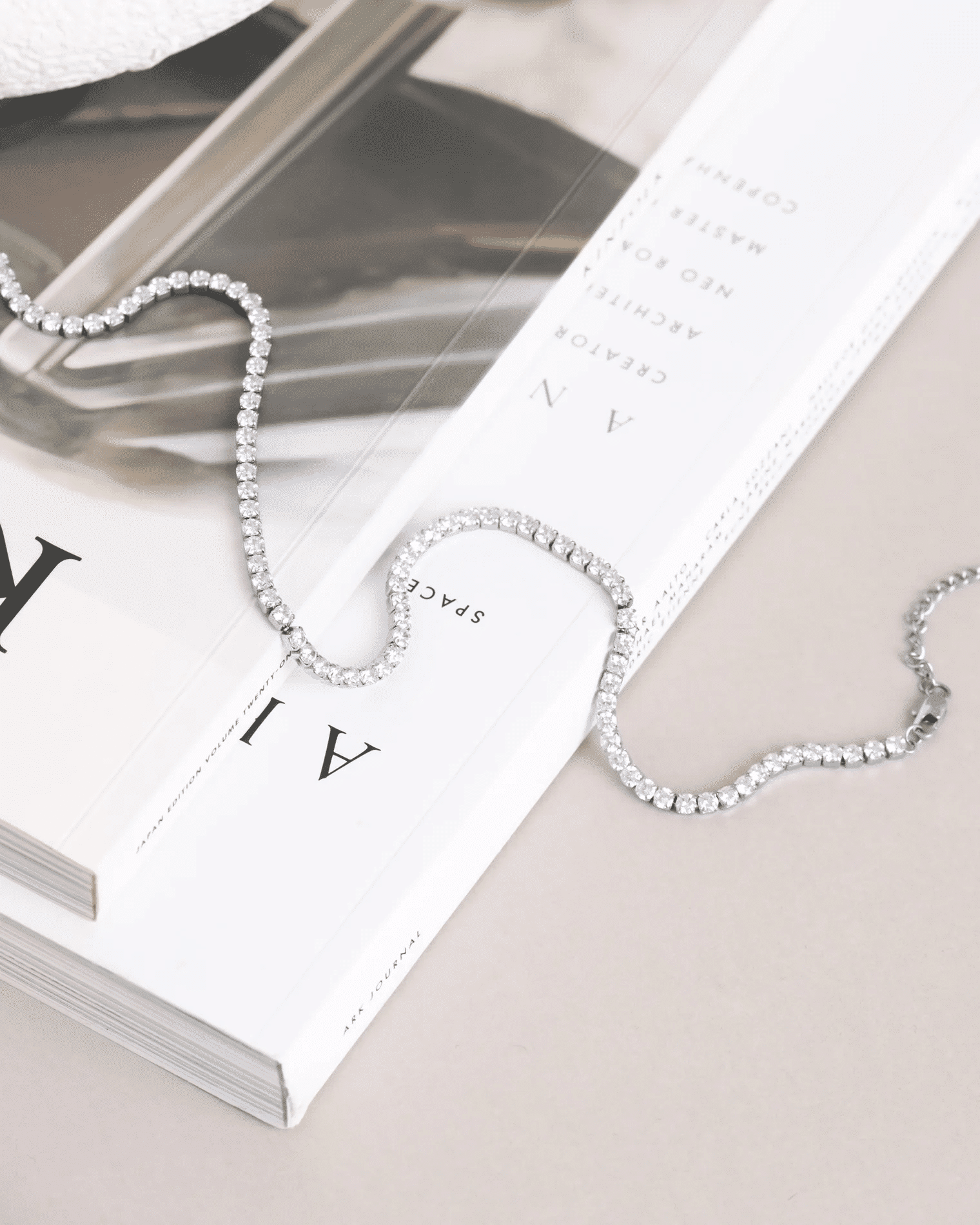 Mockberg Tennis Necklace Silver 6 Mockberg Tennis Necklace Silver - Bilde 6