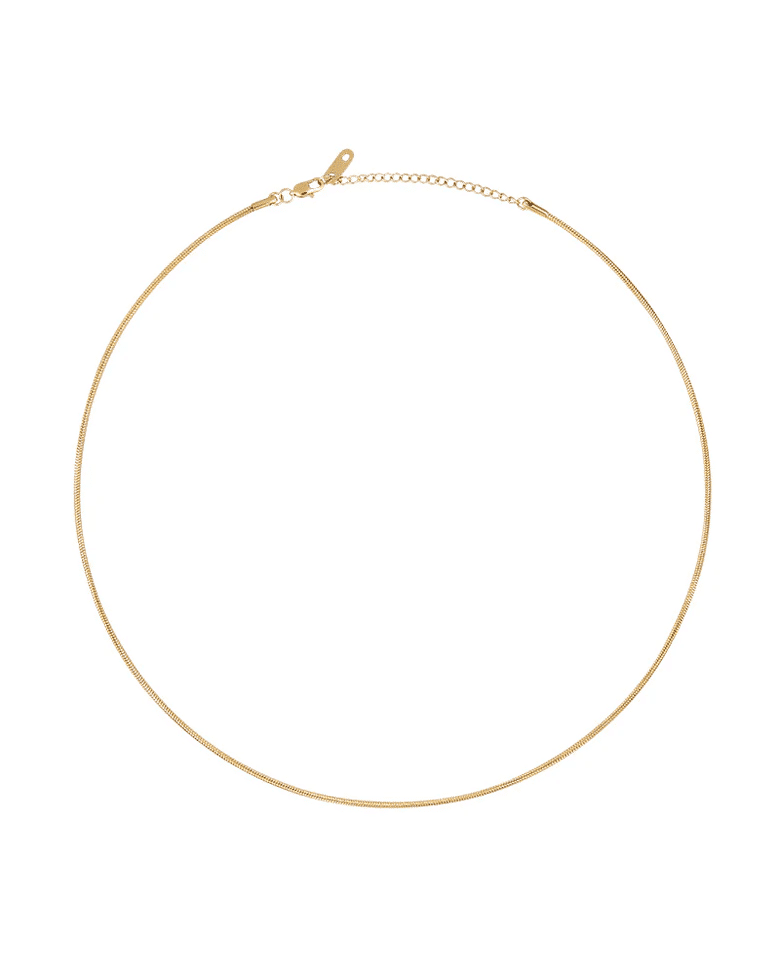 Mockberg Snake Chain Necklace Gold 1 Mockberg Snake Chain Necklace Gold