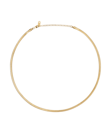 Mockberg Thin Snake Necklace Gold