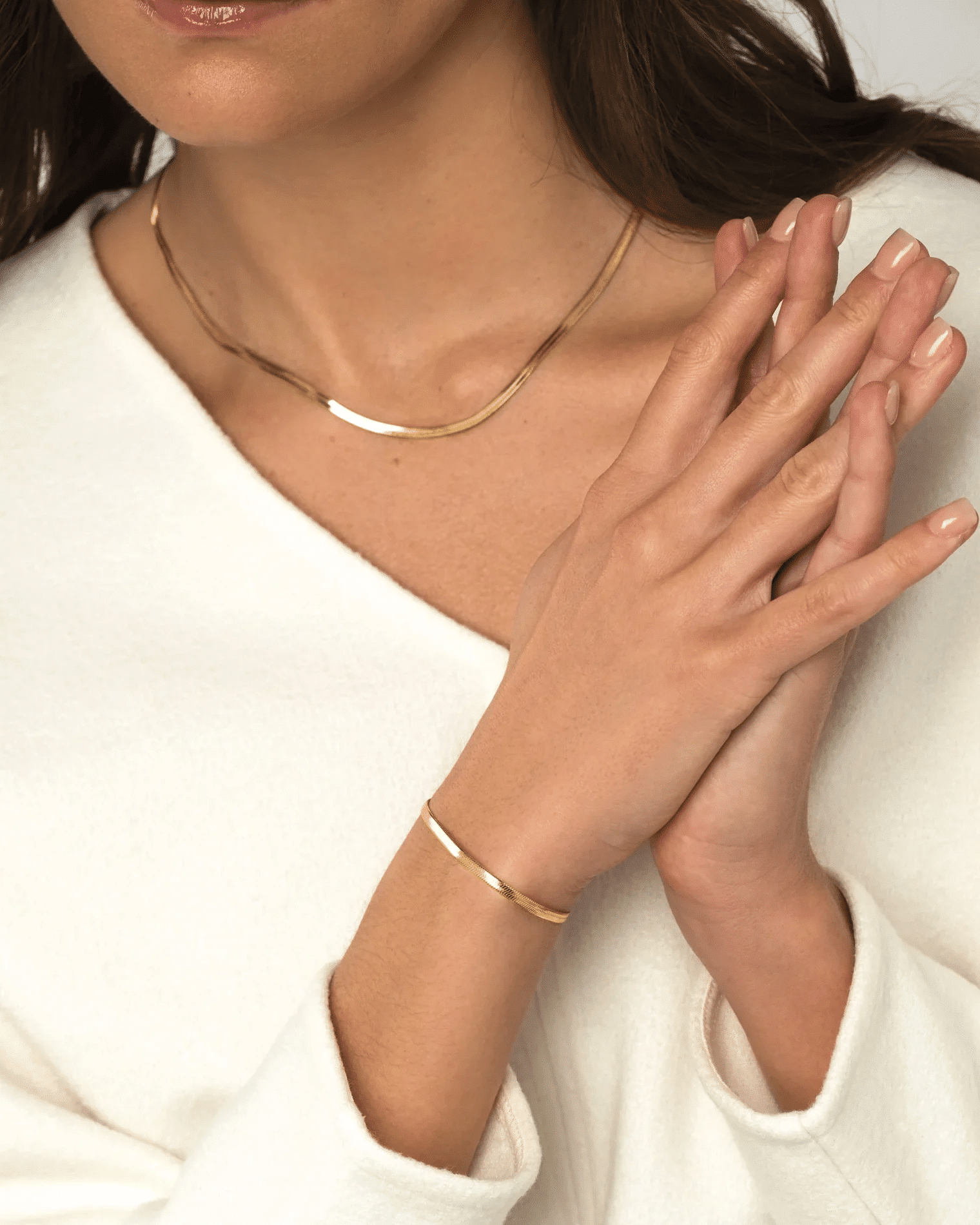 Mockberg Thin Snake Necklace Gold 3 Mockberg Thin Snake Necklace Gold - Bilde 3