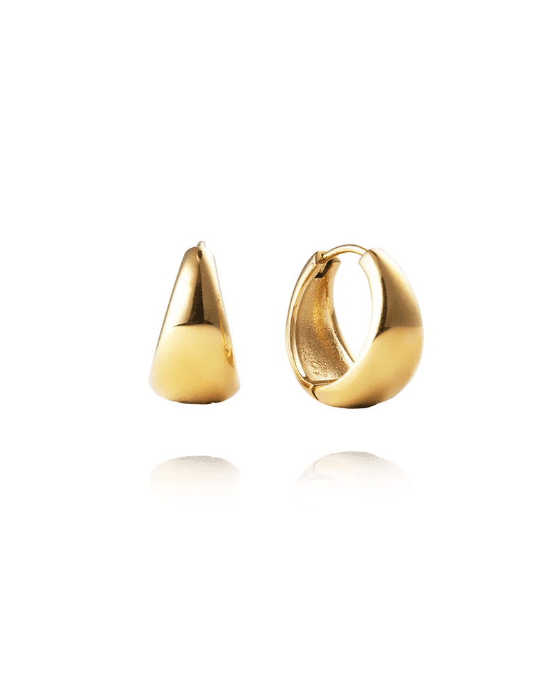 Mockberg Bold Hoops Gold Large 2 Mockberg Bold Hoops Gold Large - Bilde 2