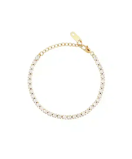 Mockberg Tennis Bracelet Gold Small